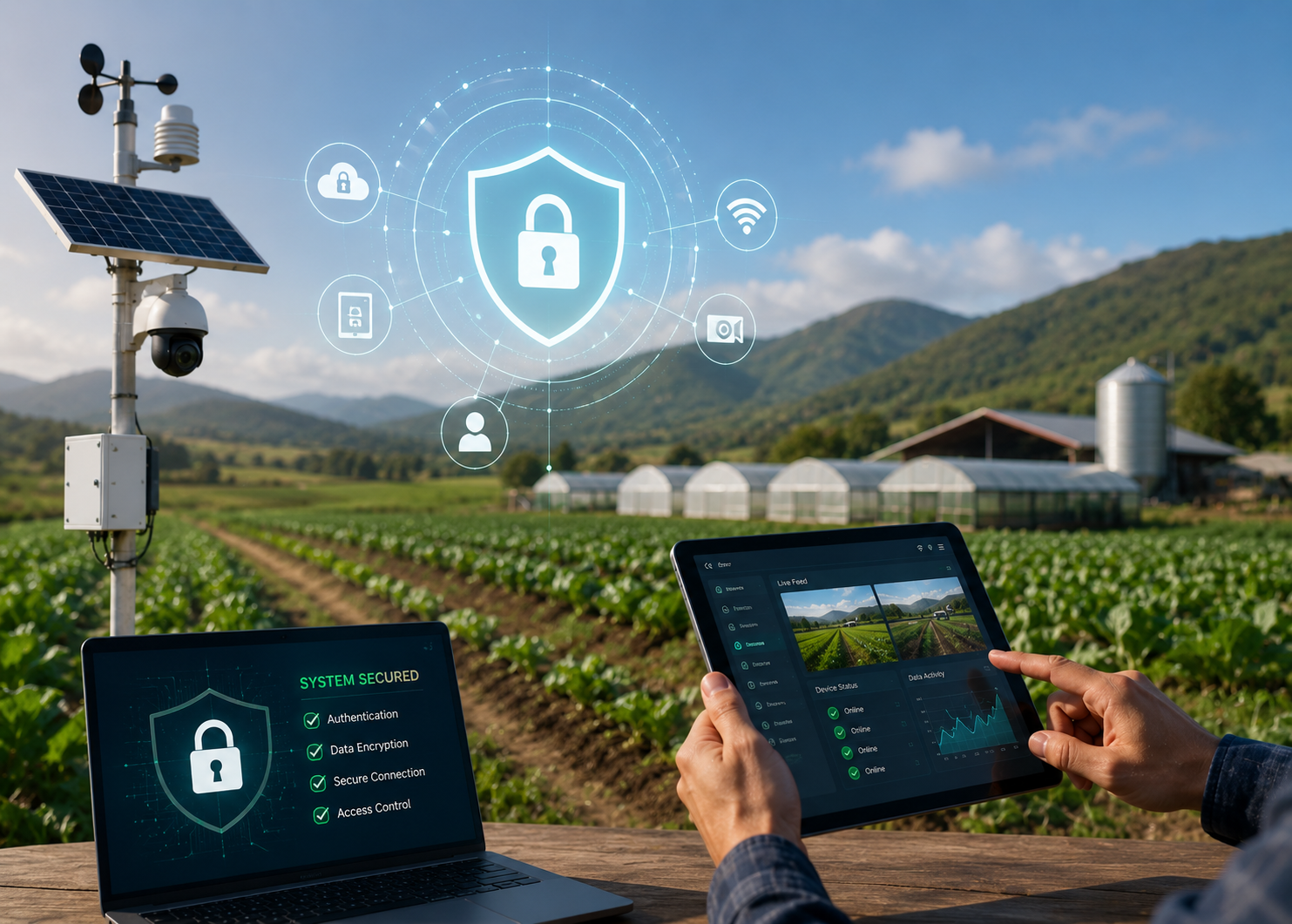 Security Protocols for Remote Farm Monitoring